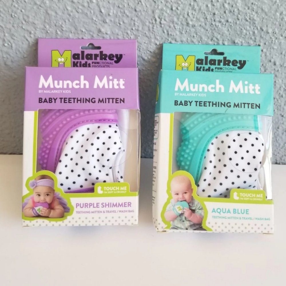 Malarkey Kids Munch Mitt Teething Mitten 2pcs